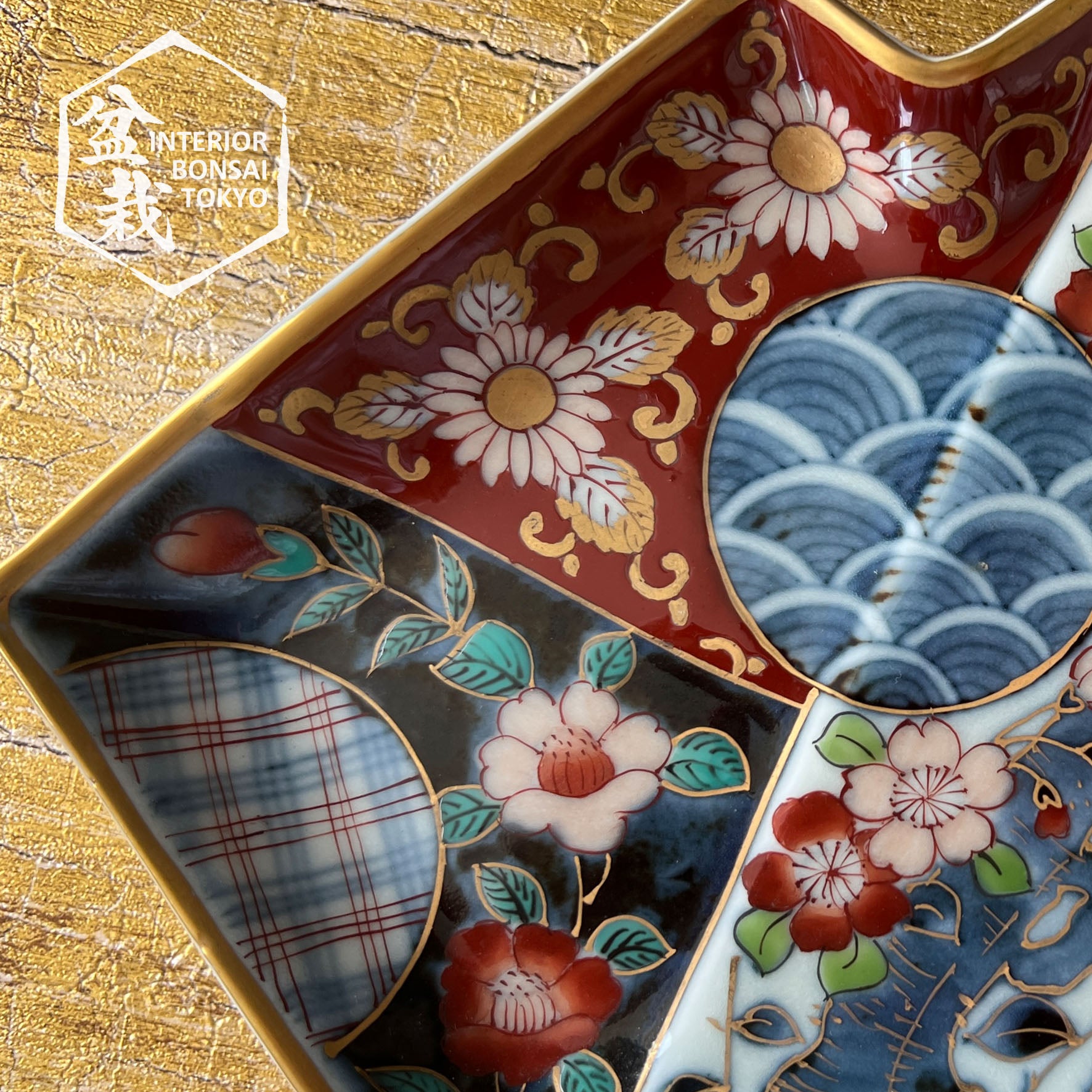 【Japanese-pottery】Fukuemon (Square)