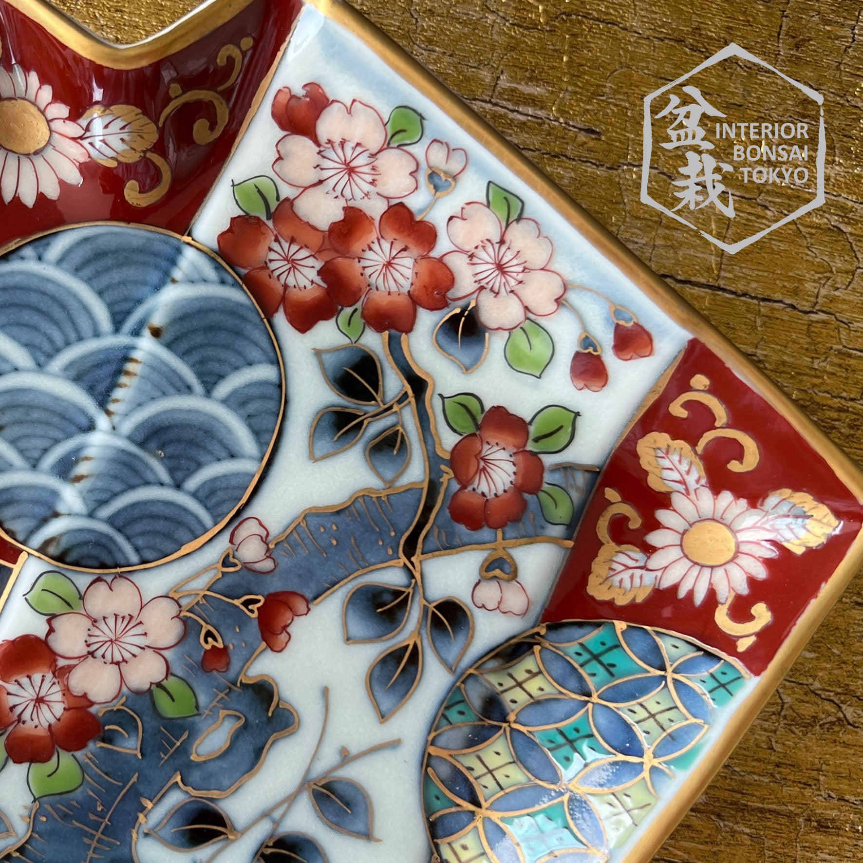 【Japanese-pottery】Fukuemon (Square)
